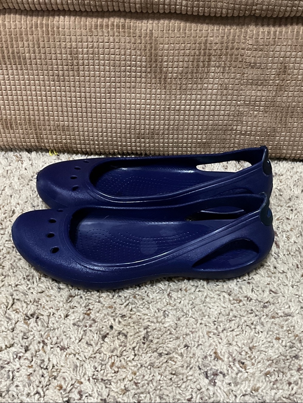 Crocs Navy Blue Casual Slip-On Flats women’s size 9